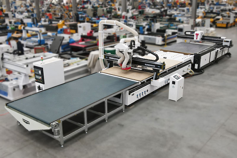 Blue Elephant Máquina ATC CNC Nesting Sobressalente para Fabricação de Armários com Kit de Furação em Linha e Automação (1)