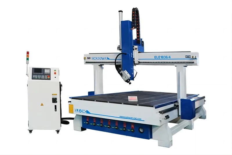 Maquina CNC De Madeira De 4 Eixos Com Altura Do Eixo Z De 600 mm a Baixo Custo-2