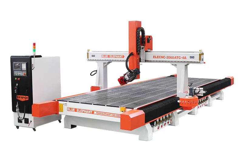 Maquina De Escultura Em Madeira CNC De 4 Eixos Com Troca De Ferramentas Em Carrossel A Venda-2