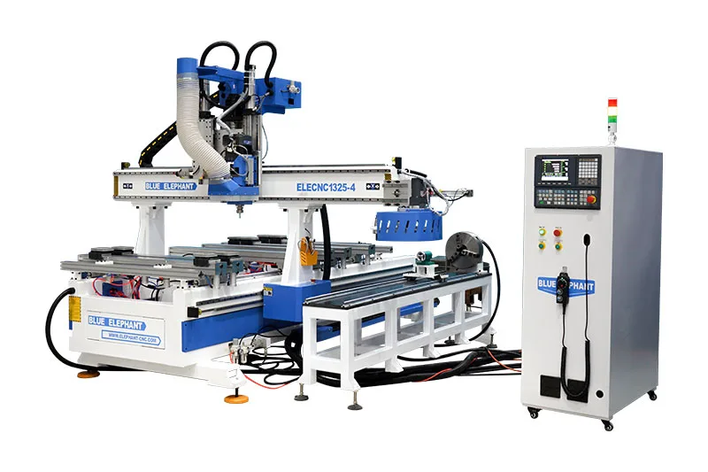Maquina Router CNC ATC 1325 Eficiente Com Dispositivo Rotativo E Spindle Refrigerado a Ar A Venda-1