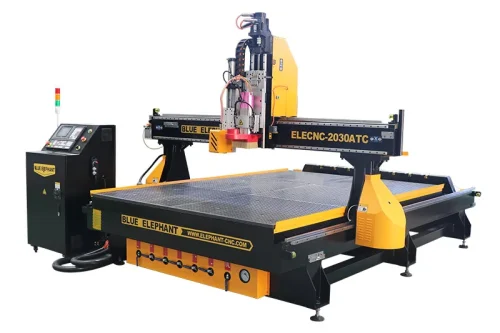 Router CNC Com Trocador De Ferramentas E Faca Oscilante EOT-3 Para Aplicacoes Versateis A Venda-1