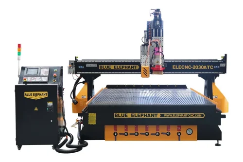 Router CNC Com Trocador De Ferramentas E Faca Oscilante EOT-3 Para Aplicacoes Versateis A Venda-2