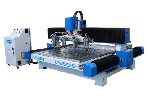 Router CNC Para Pedra De Alto Volume Com Multiplos Cabecotes-1