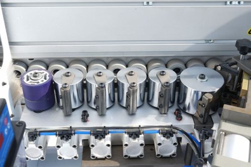 Máquina Avançada de Coladeira de Borda E-70JDSR (PUR) com Duplo Depósito de Cola à Venda