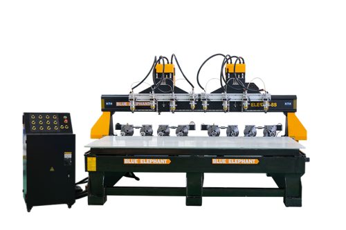 Máquina CNC Rotativa Brilhante com 8 Spindles para Trabalhos em Madeira 2D e 3D Passa por Lisboa, Portugal (1)