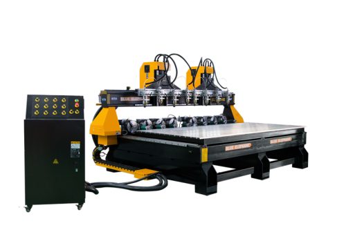Máquina CNC Rotativa Brilhante com 8 Spindles para Trabalhos em Madeira 2D e 3D Passa por Lisboa, Portugal (1)