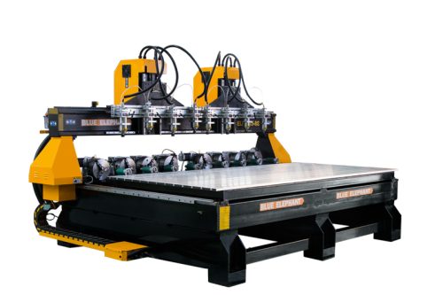 Máquina CNC Rotativa Brilhante com 8 Spindles para Trabalhos em Madeira 2D e 3D Passa por Lisboa, Portugal (1)