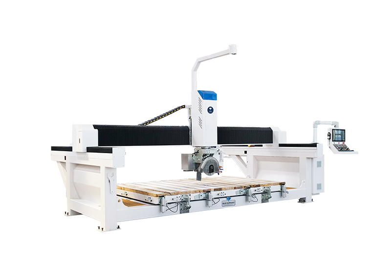 New and Efficient 4+1 CNC Bridge Saw with Material Shifting Function